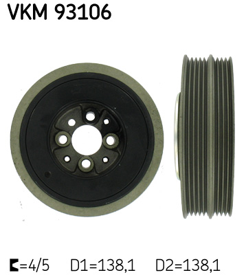 SKF VKM 93106 Puleggia cinghia, Albero a gomiti